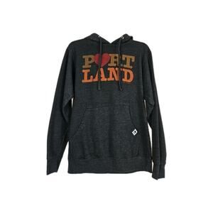 Portland Little Bay Root Dark Gray Hoodie Size Small Women's